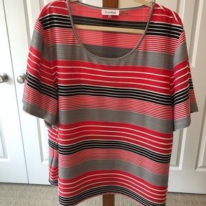 Calvin Klein striped top. Great colors!